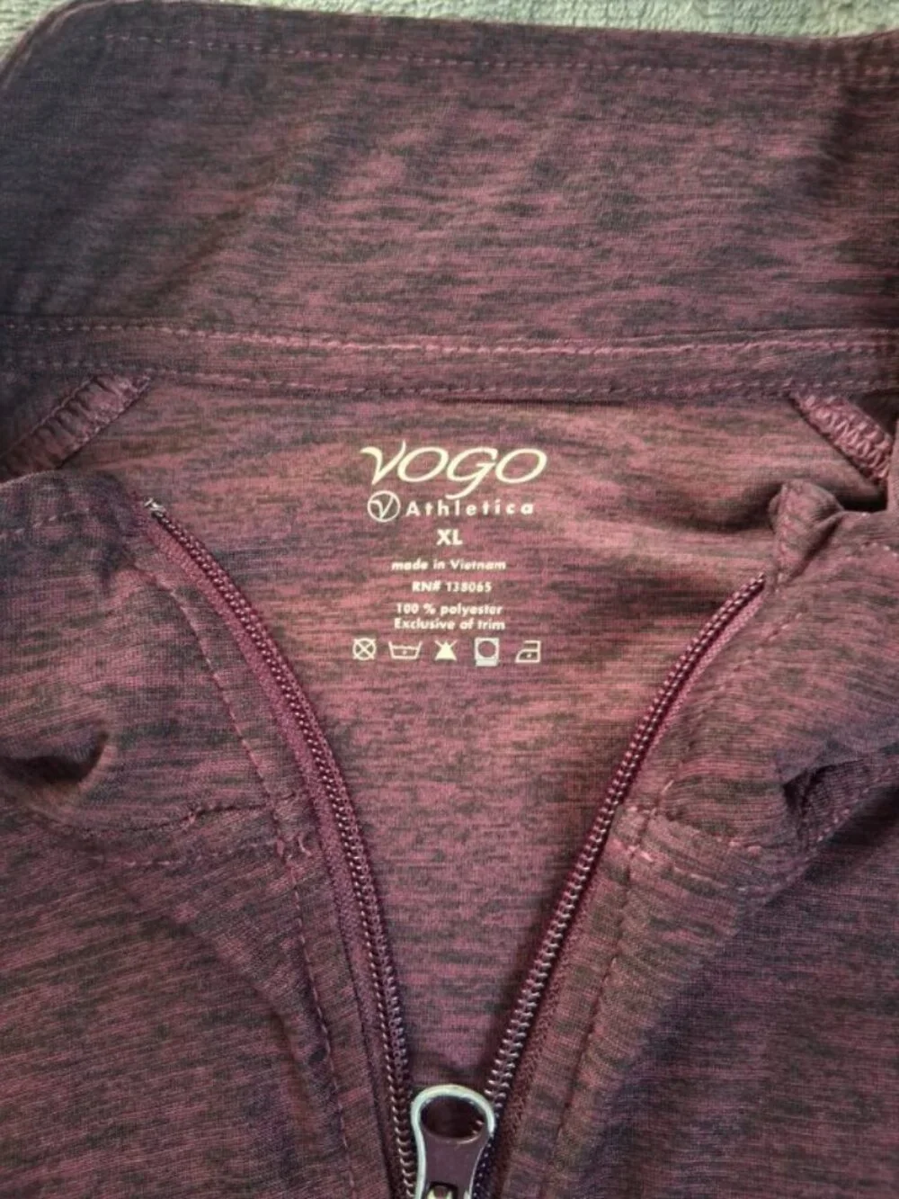Women's Vogo Athletica Burgundy Activewear Jacket